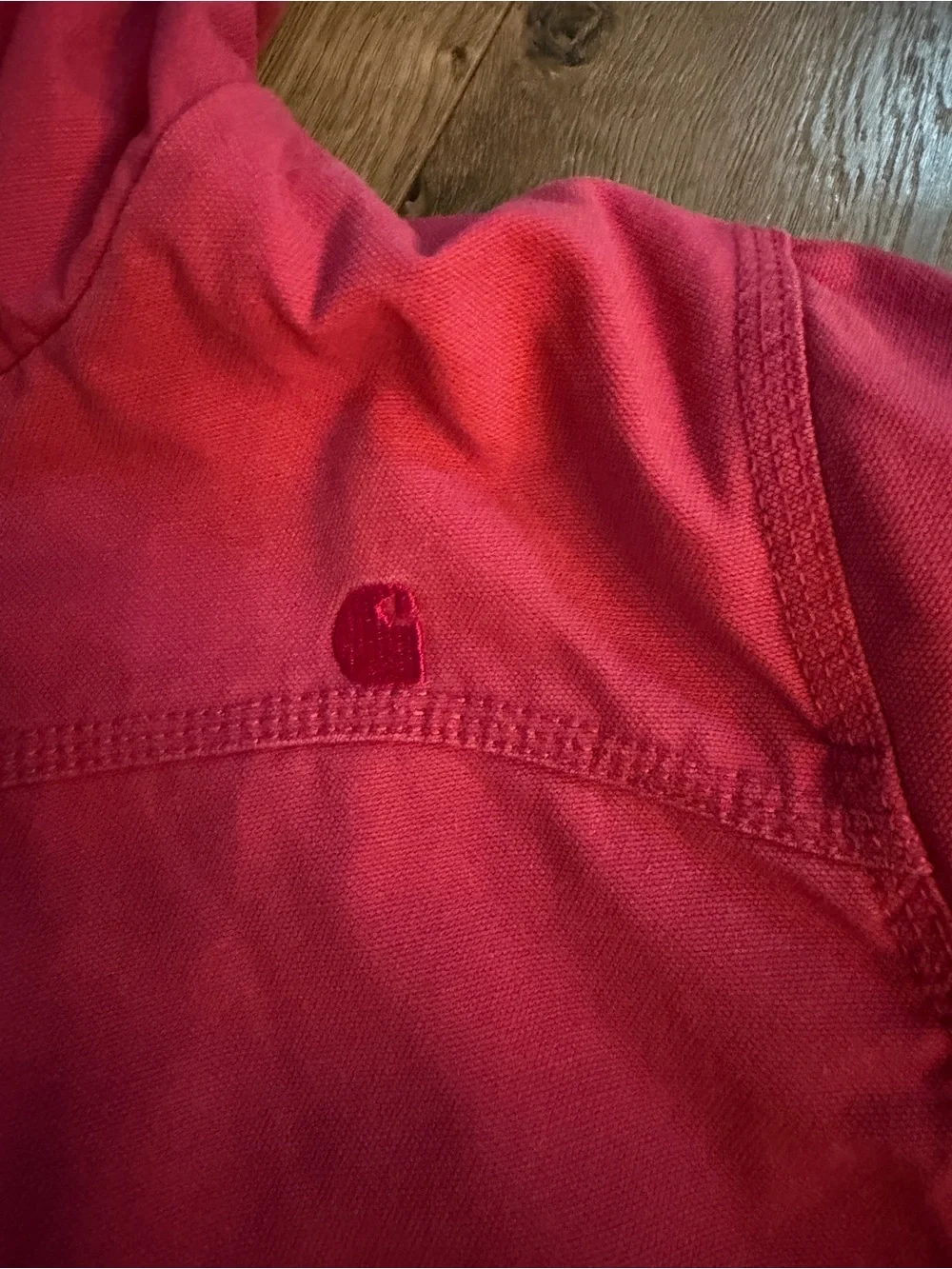 Carhartt Kids Hot Pink Hooded Jacket with Sherpa Lining